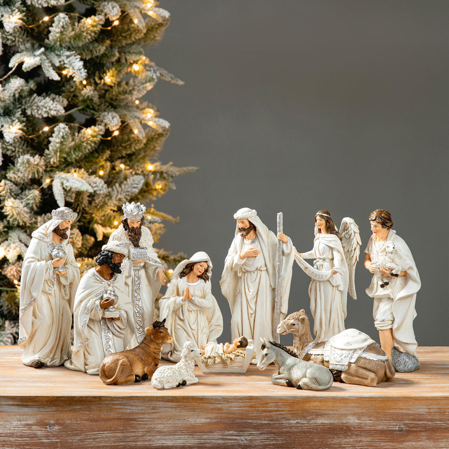 12 Pieces Nativity Figurine Set